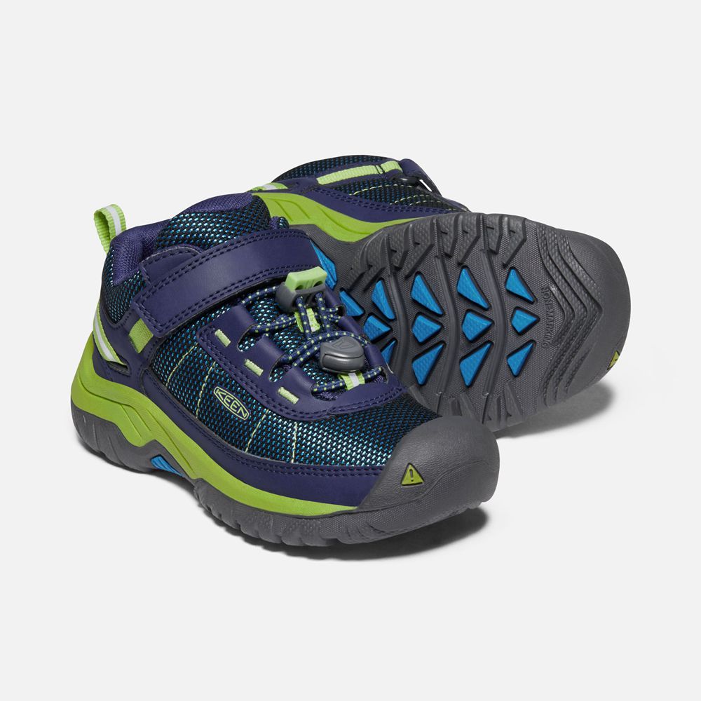 Baskets Keen Enfant Bleu Marine/Vert | Targhee Sport Vent Shoes | ILHOX-3840